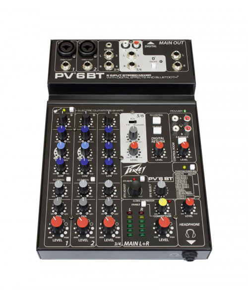 CONSOLA 6 CANALES 2 XLR CON...