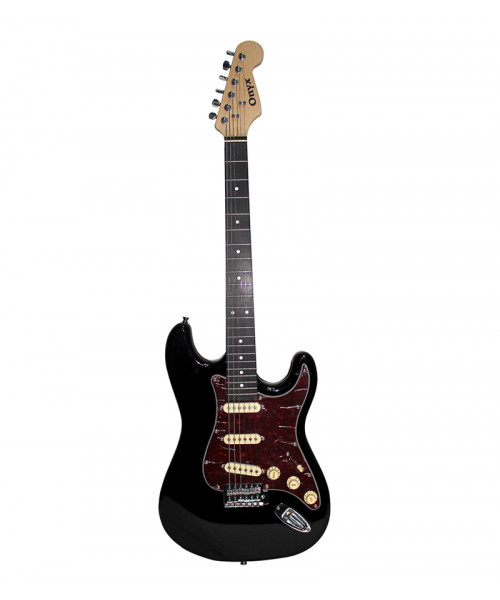 GUITARRA ELECTRICA ONYX CON FORRO (NEGRA)
