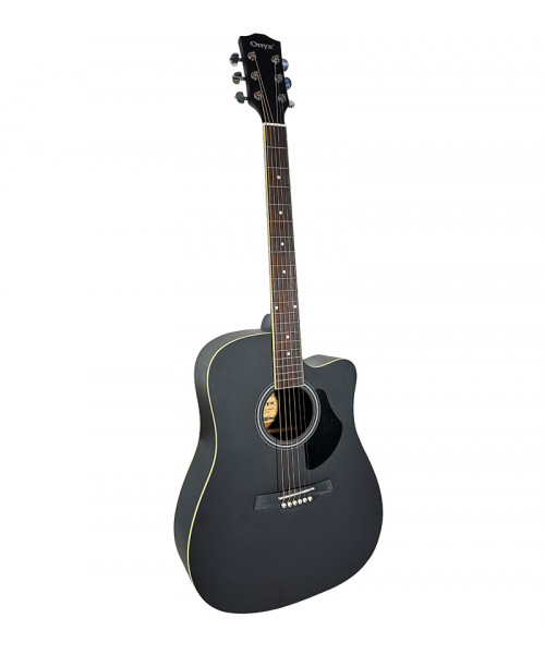 GUITARRA ACUSTICA 41'' CUTAWAY ONYX CON FORRO (NEGRA)
