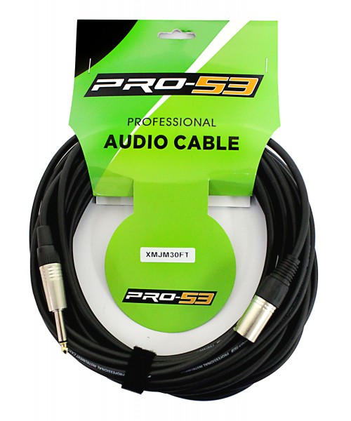 CABLE PARA  INSTRUMENTO CANON MACHO A 1/4 MACHO 30FT
