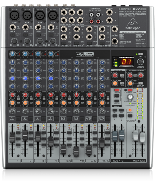 CONSOLA 12 CANALES CON USB,...