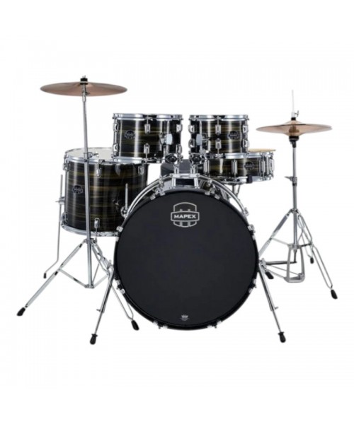 BATERIA ACUSTICA COMET CON CYMBAL Y SILLA (AZUL MARMOL)
