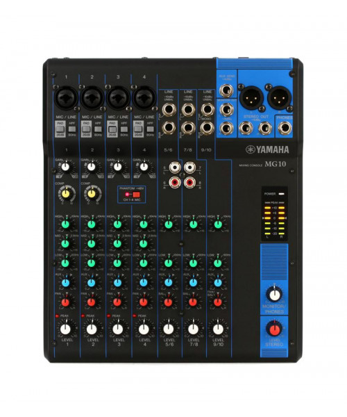 CONSOLA 10 CANALES 4 XLR