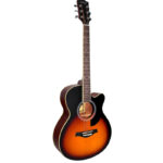 GUITARRA ACUSTICA 41'' CUTAWAY ONYX CON FORRO (SUNBURST)