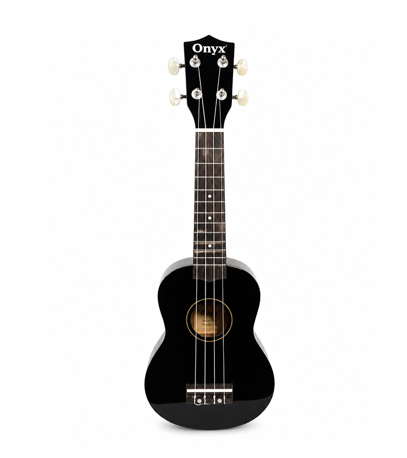 A-KU-BW-BK UKULELE SOPRANO ONYX CON FORRO (NEGRO) - Imagen 1