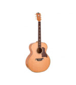 GUITARRA ELECTRO ACUSTICA CON FORRO Y STAND (NATURAL)