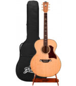 GUITARRA ELECTRO ACUSTICA CON FORRO Y STAND (NATURAL) - Imagen 2