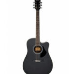 GUITARRA ACUSTICA 41'' CUTAWAY ONYX CON FORRO (NEGRA)