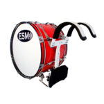 BOMBO 22" X 12" CON PECHERA (ROJO)