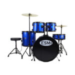 BATERIA ACUSTICA CON AROS NEGROS
