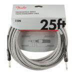 CABLE PARA INSTRUMENTO 1/4 A 1/4 25FT FORRADO (PLATEADO)