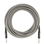 CABLE PARA INSTRUMENTO 1/4 A 1/4 25FT FORRADO (PLATEADO)