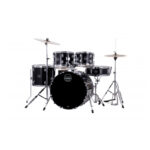 BATERIA ACUSTICA COMET CON CYMBAL Y SILLA (NEGRA)