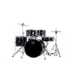 BATERIA ACUSTICA COMET CON CYMBAL Y SILLA (NEGRA)