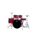 BATERIA ACUSTICA COMET CON CYMBAL Y SILLA (ROJA)