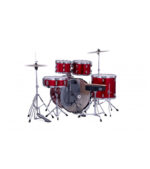 BATERIA ACUSTICA COMET CON CYMBAL Y SILLA (ROJA) - Imagen 2