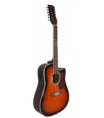 GUITARRA ELECTRO ACUSTICA 41" 12 CUERDAS CON FORRO - Imagen 2