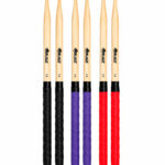 BAQUETAS 5A PUNTA DE NYLON (TELA NEGRA, ROJA, AZUL)