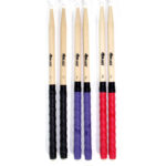 BAQUETAS 5A PUNTA DE NYLON (TELA NEGRA, ROJA, AZUL)