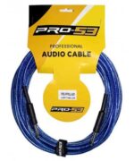CABLE PARA INSTRUMENTO 1/4 A 1/4 25FT FORRADO (ROJO,AZUL,PLATEADO) - Imagen 2