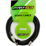 CABLE PARA MICROFONO CANON MACHO A 1/4 MACHO 20FT