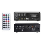 AMPLIFICADOR DE AUDIO 40W 12V CON USB,BT,SD,FM 70V