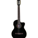 GUITARRA ELECTROACÚSTICA 39" CON FORRO (NEGRA)