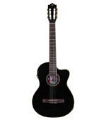 GUITARRA ELECTROACÚSTICA 39" CON FORRO (NEGRA)