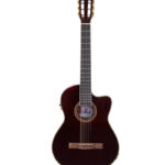 GUITARRA ELECTROACÚSTICA 39'' CON FORRO (ROJO VINO)