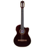 GUITARRA ELECTROACÚSTICA 39'' CON FORRO (ROJO VINO)