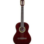 GUITARRA CLASICA 4/4 CON FORRO (ROJO VINO)
