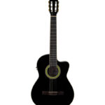 GUITARRA ELECTROACÚSTICA 39'' CON FORRO (NEGRA)