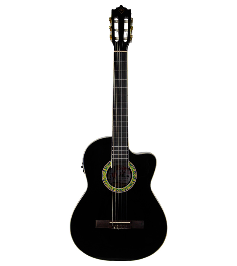 PAL-PC14CEQ-BK GUITARRA ELECTROACÚSTICA 39'' CON FORRO (NEGRA) - Imagen 1