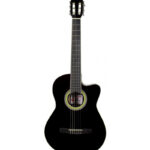GUITARRA ELECTRO ACUSTICA 39'' CON FORRO (NEGRA)