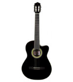 GUITARRA ELECTRO ACUSTICA 39'' CON FORRO (NEGRA)