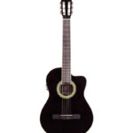 GUITARRA ELECTRO ACUSTICA 39'' CON FORRO (ROJO VINO)