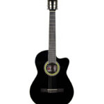 GUITARRA ELECTRO ACUSTICA 39'' CON FORRO (ROJO VINO)