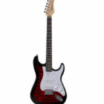 GUITARRA ELECTRICA CON FORRO (ROJO)