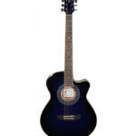 GUITARRA ELECTRO ACUSTICA CON FORRO (AZUL)