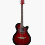 GUITARRA ELECTROACÚSTICA 39" CON FORRO (ROJO)