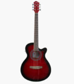 GUITARRA ELECTROACÚSTICA 39" CON FORRO (ROJO)