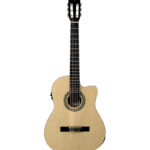 GUITARRA ELECTROACÚSTICA 39" CON FORRO (NATURAL)