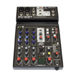 CONSOLA 6 CANALES 2 XLR CON BT, USB TIPO "B''