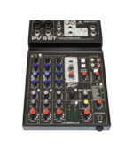 CONSOLA 6 CANALES 2 XLR CON BT, USB TIPO "B''