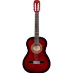 GUITARRA CLASICA 36" CON FORRO (ROJA)
