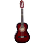GUITARRA CLASICA 36" CON FORRO (ROJA)