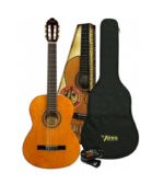 GUITARRA CLASICA 39" CON FORRO Y AFINADOR (NATURAL)