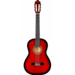 GUITARRA CLASICA 39" CON FORRO (ROJA)