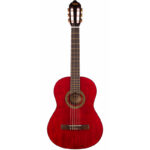 GUITARRA CLASICA 39" CON FORRO (ROJO VINO)