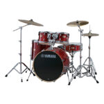 BATERIA ACUSTICA CON SILLA Y CYMBAL ZP4PK (ROJA)